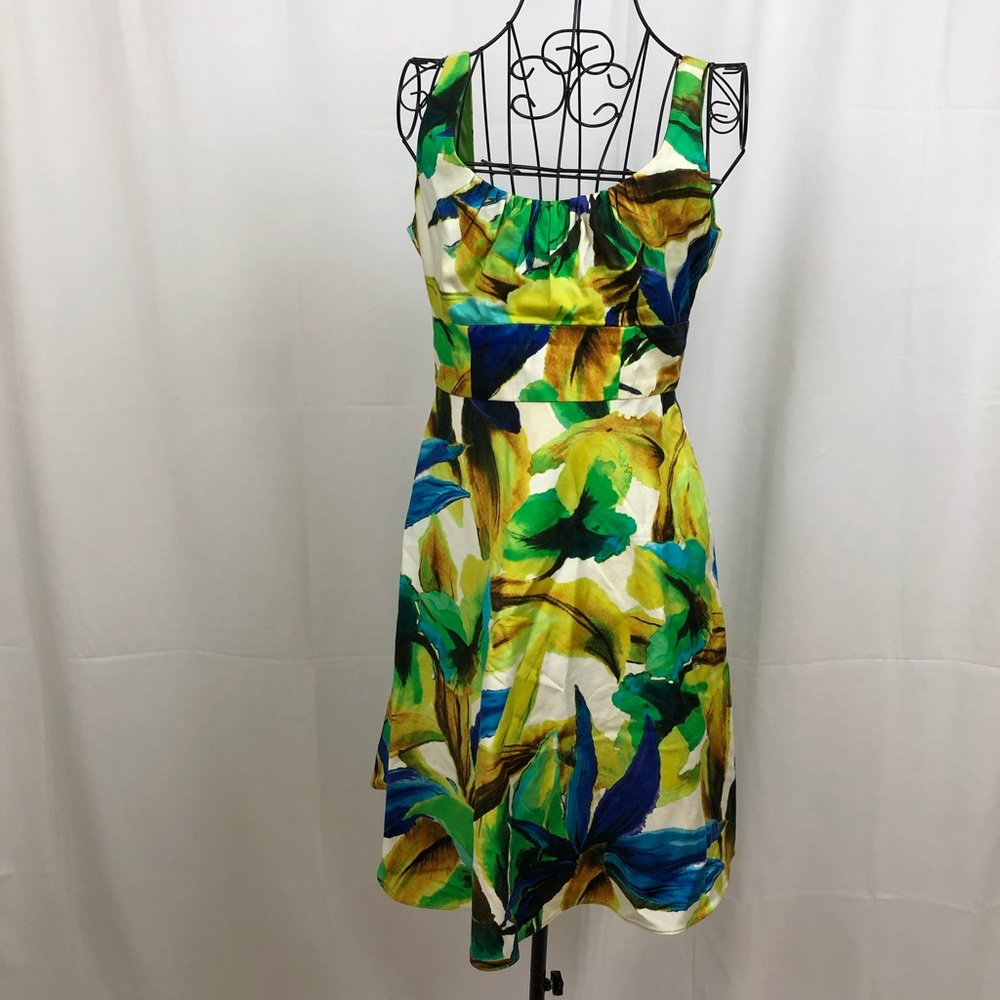 Evan-Picone sleeveless floral print dress 4P - Picture 1 of 8